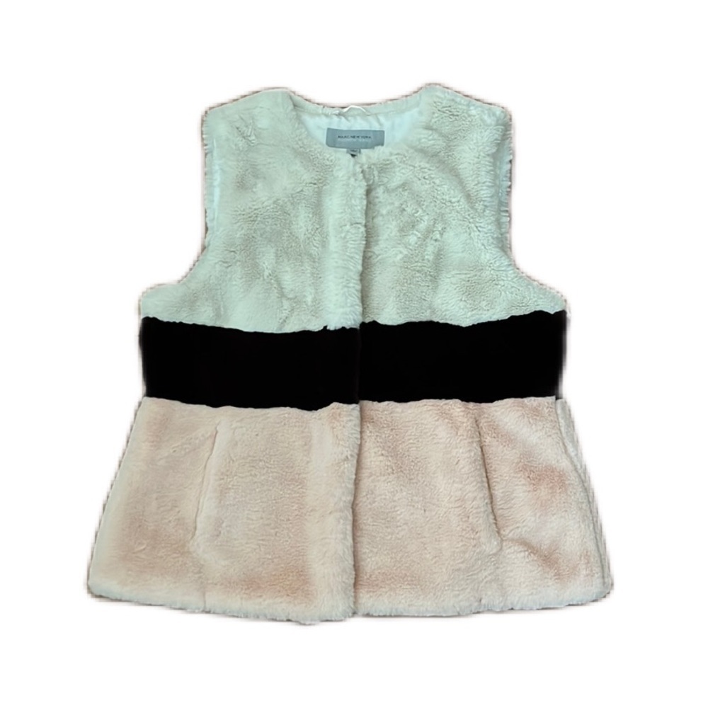 Marc New York faux fur vest size L New Without Tag